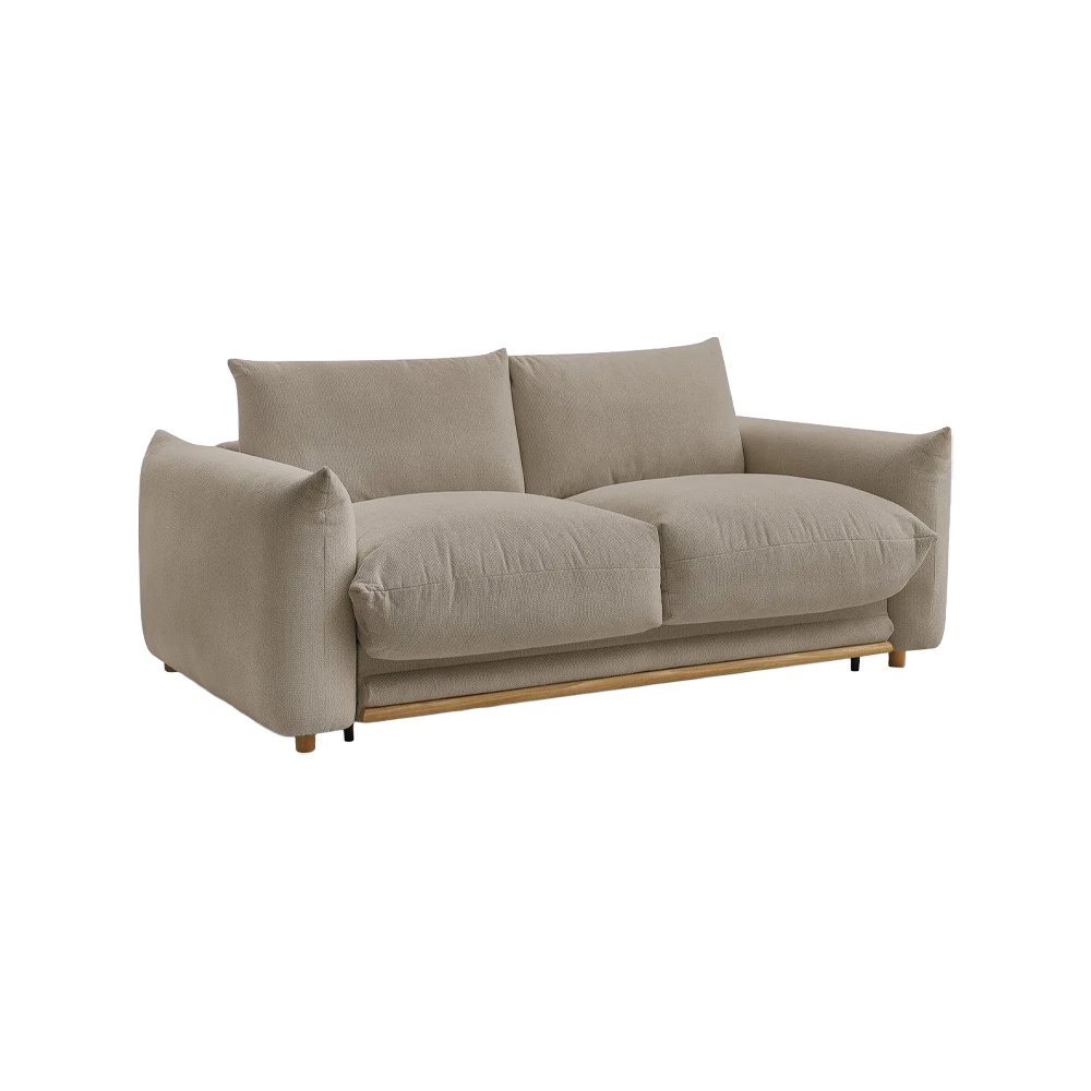 Double fabric sofa bed