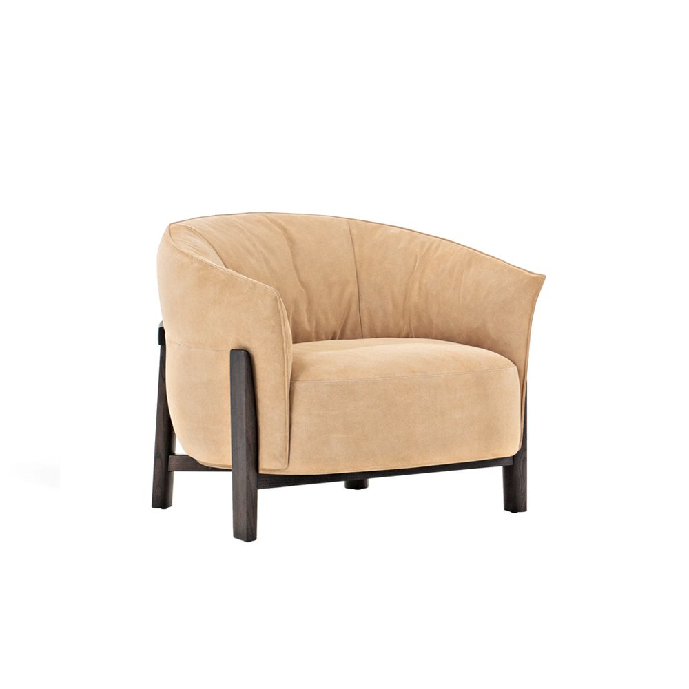 Leather Armchair With Armrests